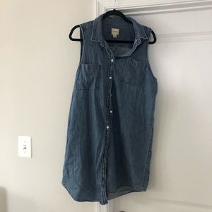 Sleeveless jean dress